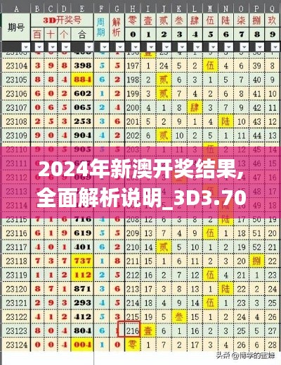2024年新澳开奖结果,全面解析说明_3D3.700
