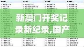 新澳门开奖记录新纪录,国产化作答解释落实_粉丝款6.900