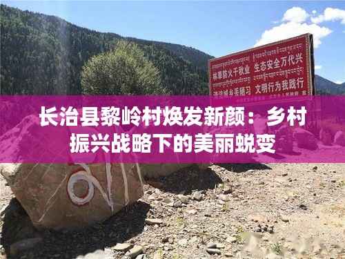 长治县黎岭村焕发新颜:乡村振兴战略下的美丽蜕变