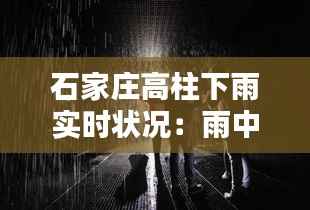 石家庄高柱下雨实时状况:雨中漫步的美丽与挑战