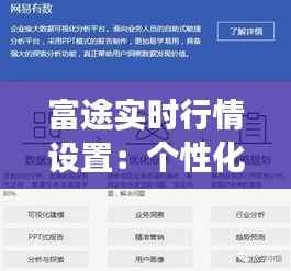 富途实时行情设置:个性化定制,助您掌握市场脉搏