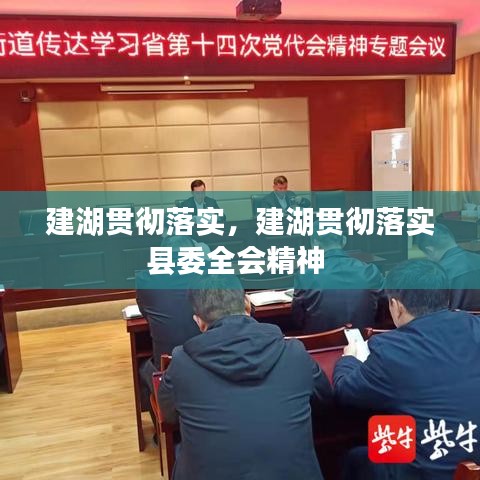建湖贯彻落实,建湖贯彻落实县委全会精神